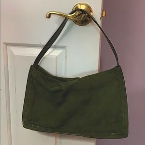 Vintage Coach suede shoulder bag